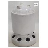 Stoneware 2 Pc. Chicken Waterer