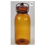 Globe Amber 10' Fruit Jar