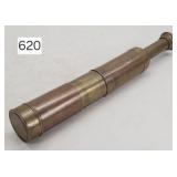 Antique Brass Long Range Extending Telescope