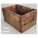 DuPont Explosives Wooden Dovetailed Crate
