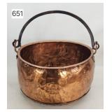 Early American Copper Riveted 18' Kettle
