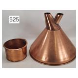 Copper Still Double Spout Funnel