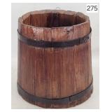Early American Wood Stave Grain Pail