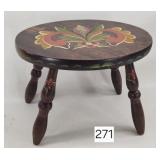 Scandanavian Painted Foot Stool