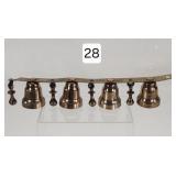 Horse Drawn Sleigh Brass Bell Set
