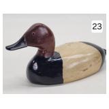 Miniature Wood Duck Carved Decoy