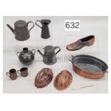 Early Child's Tin & Copper Cookware