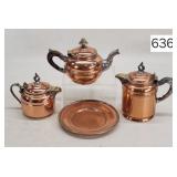 Victorian Copper & Brass Tea Pots