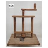 Early American Hand Crank Slaw Cutter