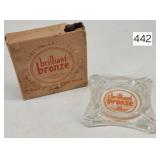 Brilliant Bronze Glass Ash Tray