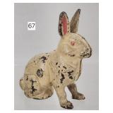 Early Cast Iron Rabbit Coin Bank