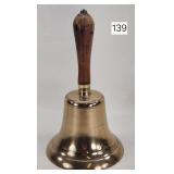 School Masters 7' Antique Brass Bell