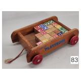 Playskool Wood ABC Block Wagon