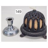 1880's Ornate Cast Iron Footed String Dispenser