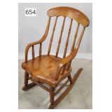 Antique Child's Spindle Back Rocking Chair