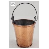 Early Miniature Copper Pail