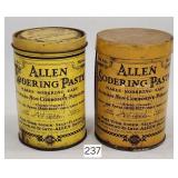 Allen Soldering Paste Tin Containers