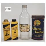 Allen's & Joanne's Advertisement Containers