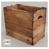 Antique Tobacco Wooden Folding Delivery Crate