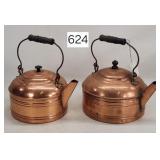 Old Copper Tea Kettles
