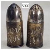 Camp Grant Bullet Engraved Salt & Pepper Set
