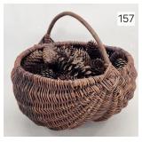 Antique Woven Willow 13' Basket