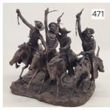 Classic Remington Coming Through the Rye Sculpture