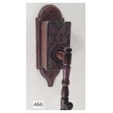 19th Century Wood Carved Wall Coffee Mill