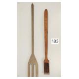 Antique 28' Wooden Forks