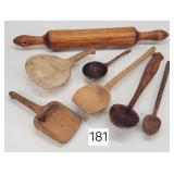 Antique Wooden Kitchenware