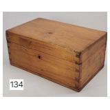 Early Pine Dovetailed Storage Box