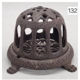 1875 Ornate Cast Iron Footed String Holder