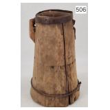 Early Primitive Wood Carved Noggin