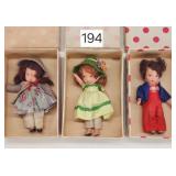 Vintage Story Book Composition Painted Dolls
