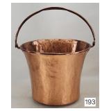 Early Copper Trumpet Style Riveted Pail