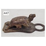 Antique Brass Turtle Note Clip