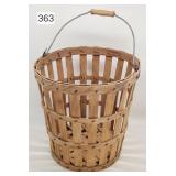 Tall Bentwood Early Gathering Basket