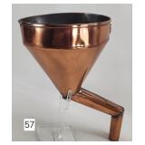 Copper Angle Spout Still Funnel