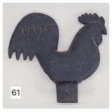 Hummer Cast Iron Rooster Windmill Weight