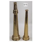 Antique Brass Fire Hose Nozzles
