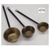 Brass & Iron Graduated Dipper Set