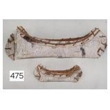 Native American Birchwood Canoes