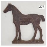 Early Horse Cast Iron Windmill Weight
