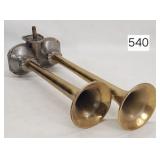 Grover Products Co. Vintage Brass Air Horns