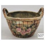 Weller Art Pottery Basket Planter