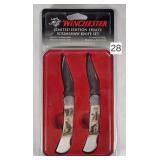 Winchester Ltd. Ed. Ersatz Schrimshaw Knife Set