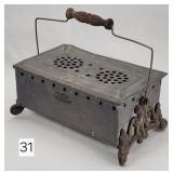 Antique Cast & Tin Fancy Foot Warmer