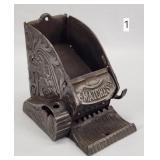 Antique Cast Iron Match Dispenser