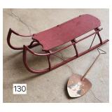 Child's 1800's Bentwood Runner Sleigh