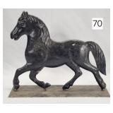 Early Tin Embossed Stallion Weather Vane Horse
